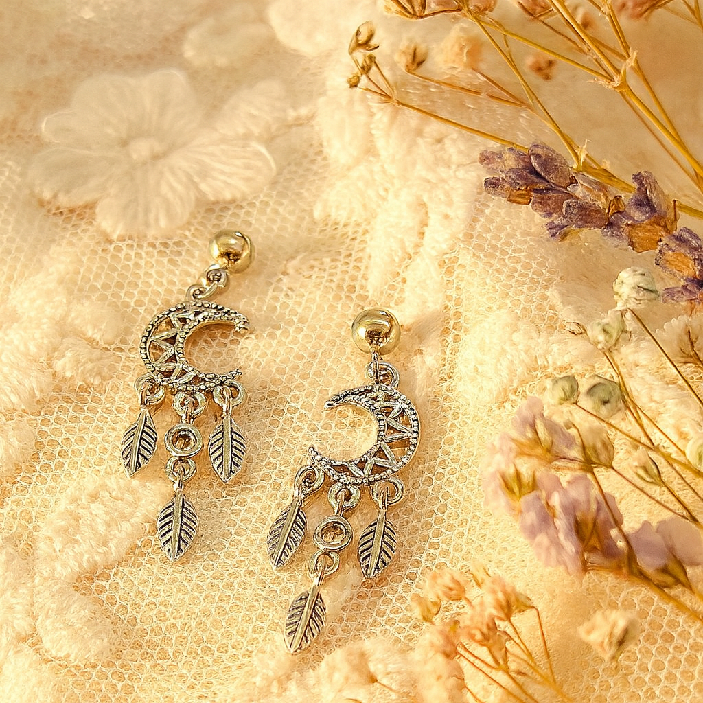 Moon Dangle Earrings